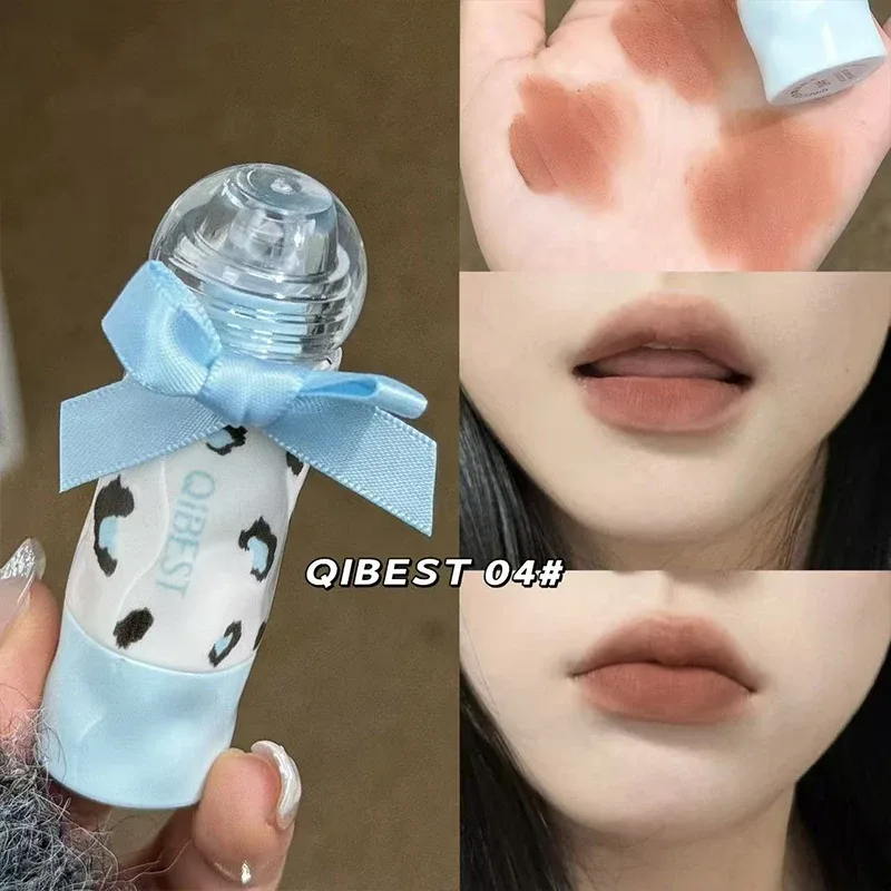 4 สี Matte Liquid ลิปสติกชุดกันน้ำ Long Lasting เซ็กซี่สีแดง Lipgloss สีน้ำตาลสีส้ม Lip Stain Tint เครื่องสำอางค์ชุด — image 6