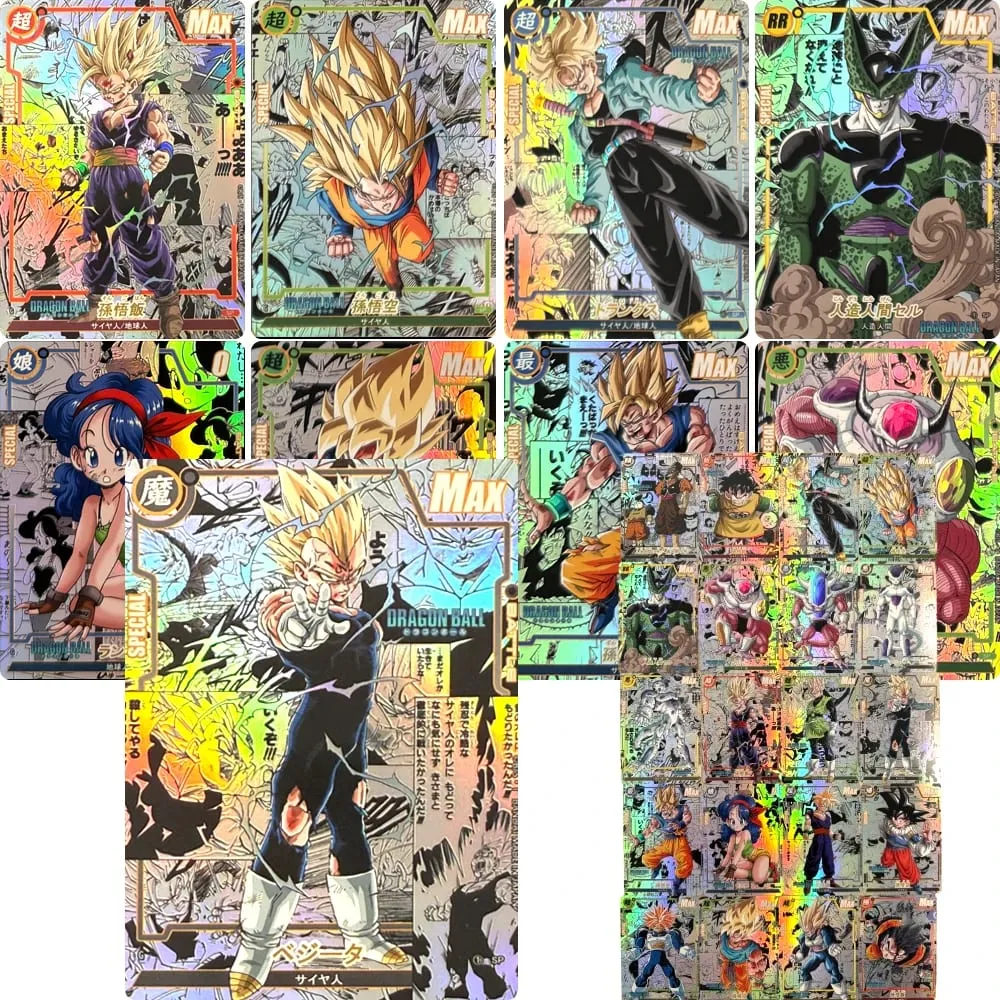 Personaggi anime Dragon Ball Super Bulma Cell Texture abbronzante fatta in casa fai da te Giocattoli di gioco Carta da collezione Regalo di compleanno di Natale — image 1