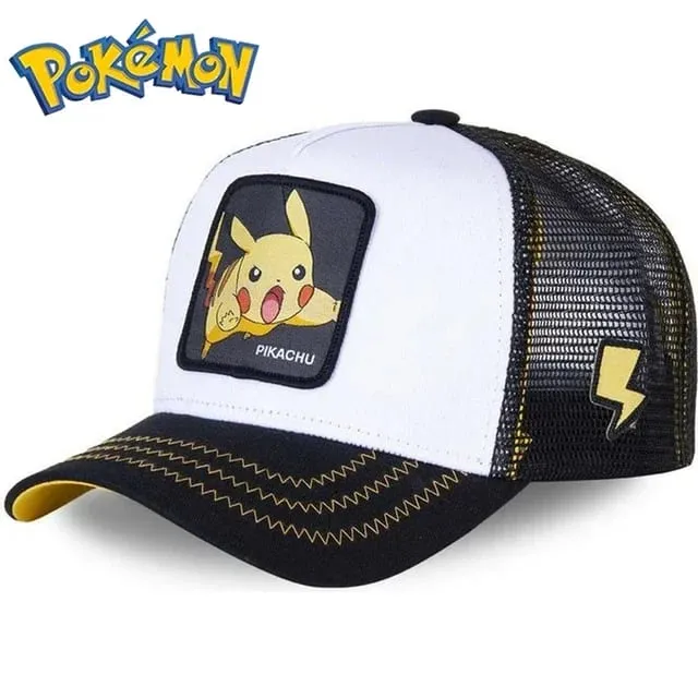 Pokemon Pikachu Berretto da baseball Anime Cartoon Figura Cosplay Cappello regolabile Donna Uomo Bambini Sport Berretti Hip Hop Giocattoli Regalo di compleanno — image 18