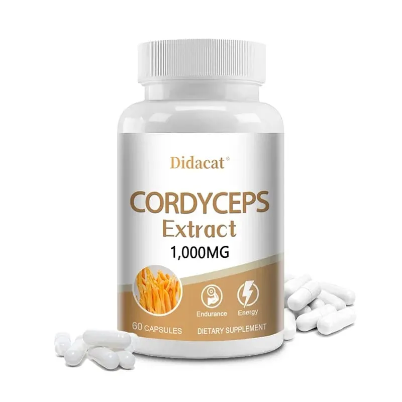 Kapsul Cendawan Cordyceps (Cordyceps Sinensis) 1000mg Suplemen Tenaga Menyokong Kesihatan Imun & Fungsi Otak BUKAN GMO — image 9
