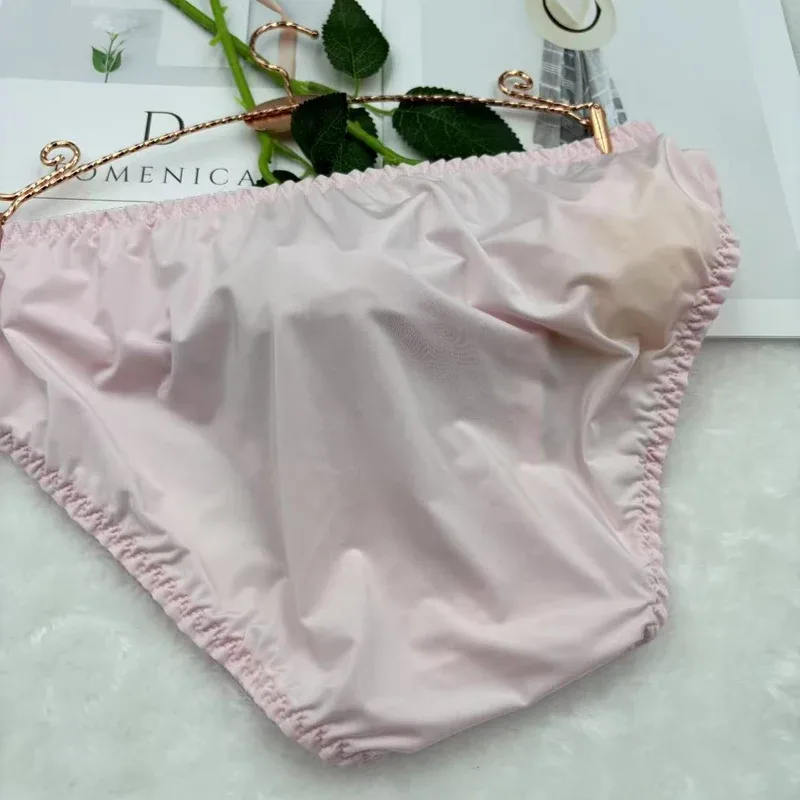 Ultra-Thin Silky Ice Silk Elastic Soft Close-Fitting Fabric Men's Daily Comfort Underwear Breathable Briefs men underwear sexy — image 4
