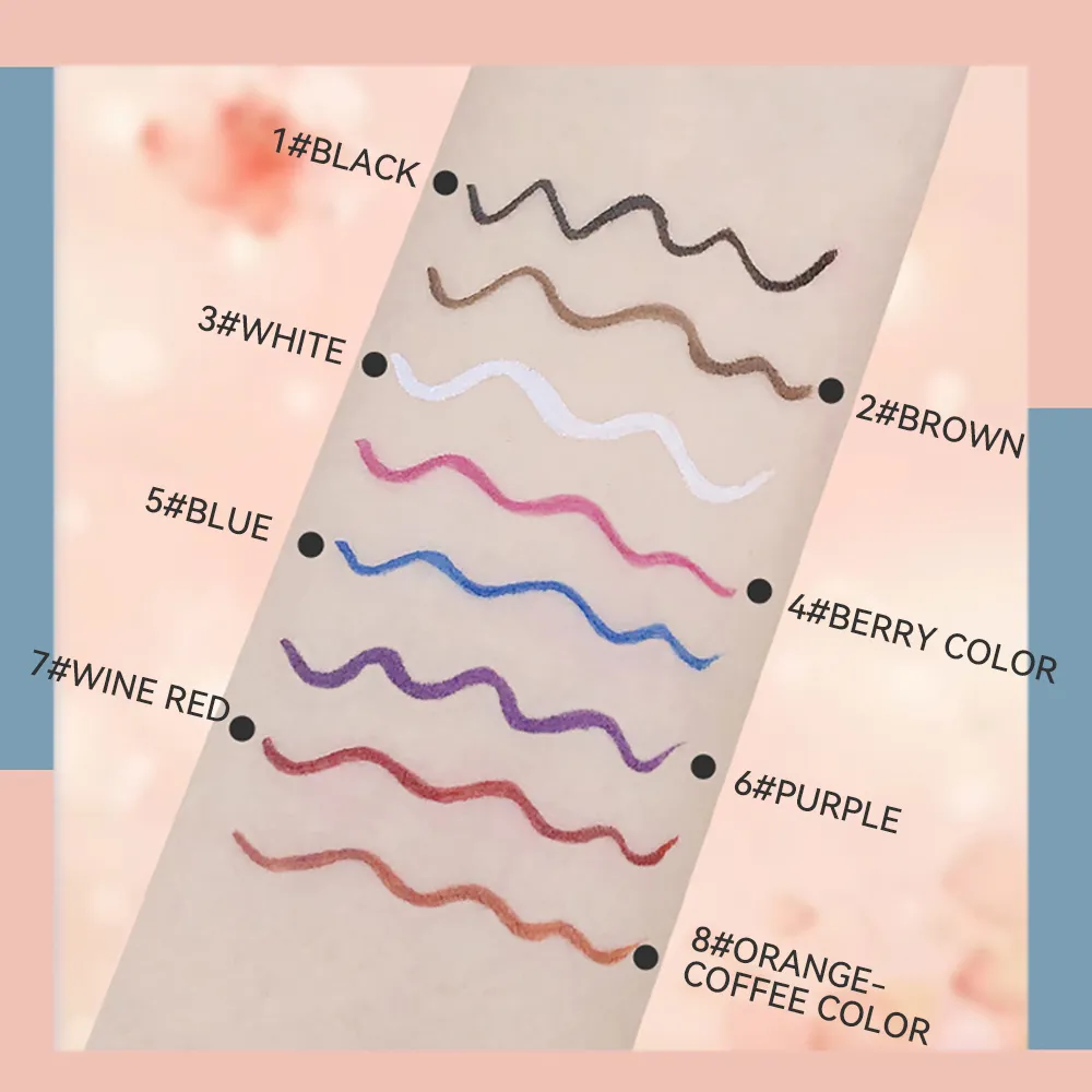 Eyeliner coloré multicolore Eyeliner stylo mince contours en douceur maquillage créatif pour les yeux maquillage des yeux — image 5