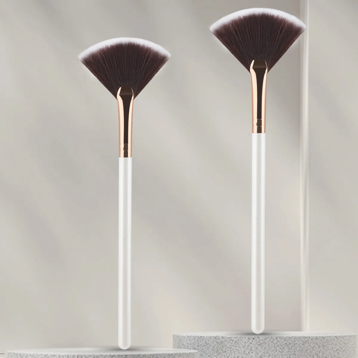 1/5/10 stücke Fan Form Gesichtsmaske Pinsel Multifunktionale Make-Up Pinsel Frauen Gesichts Körper Schönheit Make-Up-Tools Pinsel — image 2