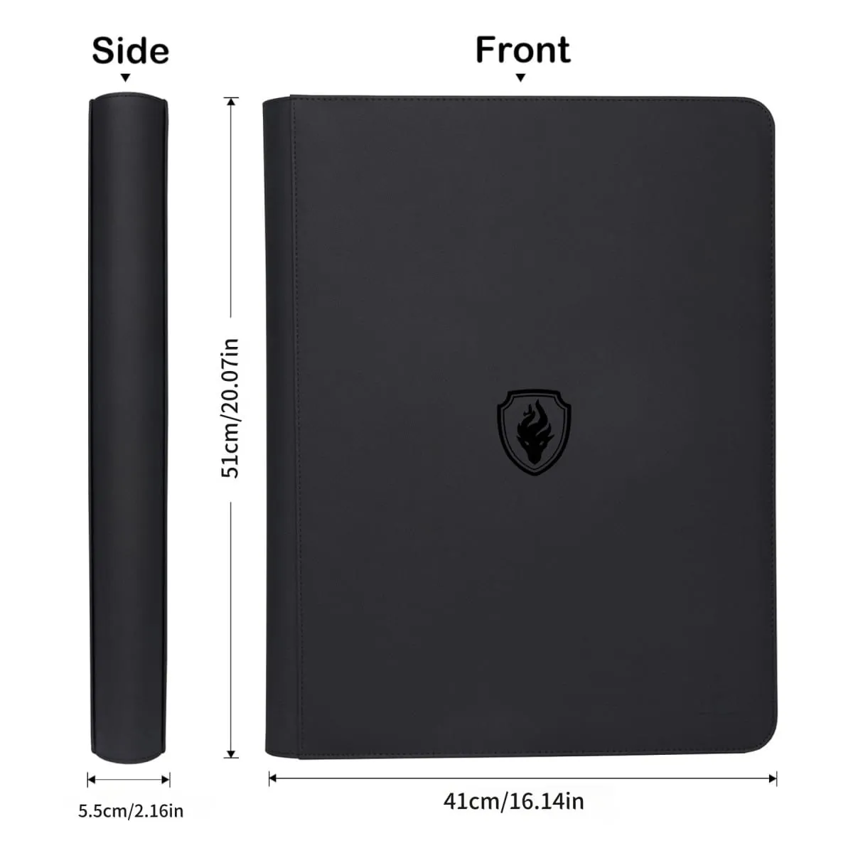Carpeta de carga superior de 16 bolsillos con capacidad para 640 cargadores superiores: fundas premium para carpetas de carga superior para tarjetas rígidas de 3' x 4'