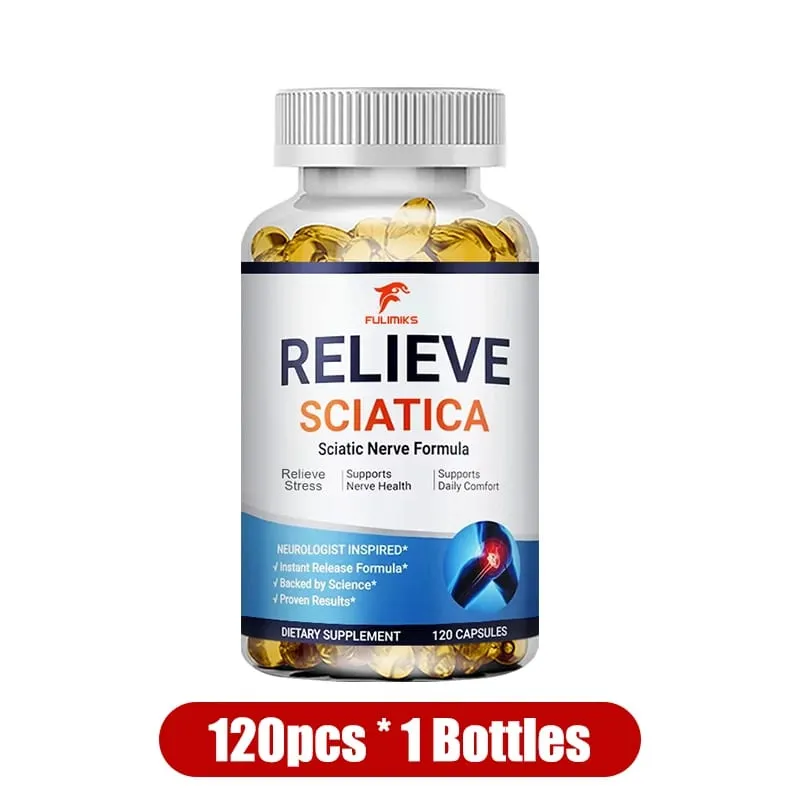 Cápsulas para alívio da ciática, suporte inferior, lombar, ciático, quadril, coxa, pé, nervo e articulação, saúde, relaxamento muscular, flexibilidade — image 4