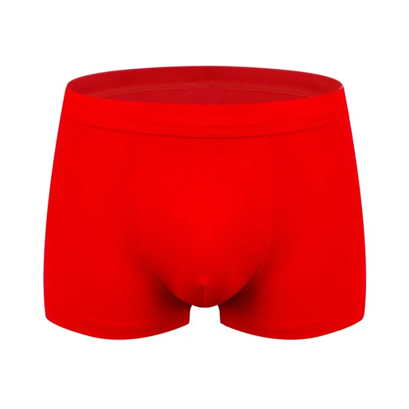 Stor storlek Sömlösa underkläder Herr Boxershorts i massiv bomull Herrtrosor Andas Boxers Herrpaket Kalsonger Man — image 23