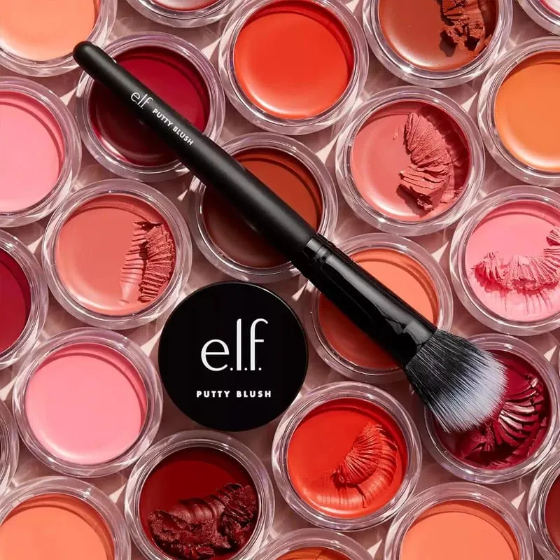 Elf Putty Blushcream Blush Balm in Pink Tones Bora Bora Matte Pearlescent and Shimmering Lip Glaze for Moisturizing Lips Makeup