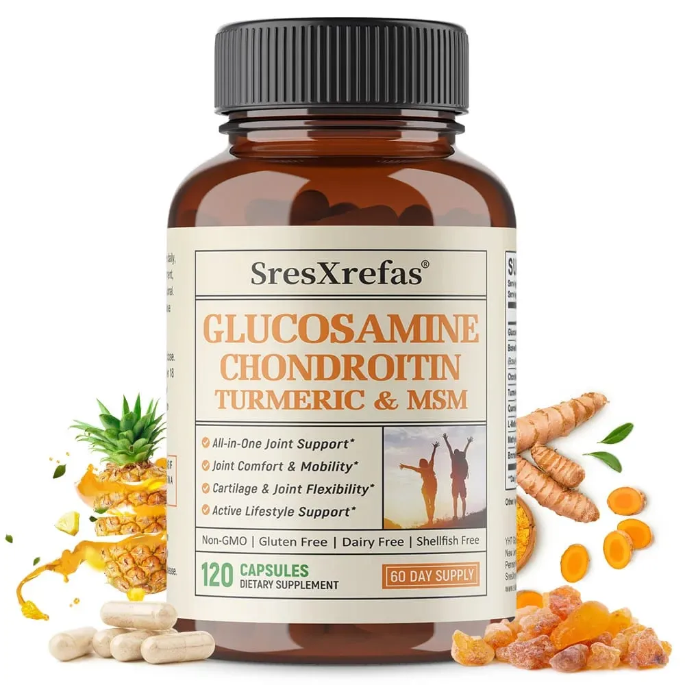 Glucosamine Chondroitin Extra Strength Capsules ร่วมสนับสนุนสารต้านอนุมูลอิสระเสริมภูมิคุ้มกันสำหรับผู้ใหญ่ — image 1