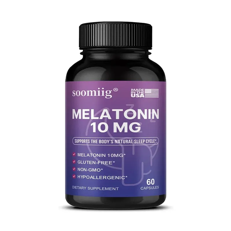 Melatonin 10 mg Gummibonbons und Kapseln 30/60/120 Stück – Einschlafen auf natürliche Weise, Bekämpfung von Schlaflosigkeit, Unterstützung der Immunität und Verbesserung der Ruhequalität — image 9