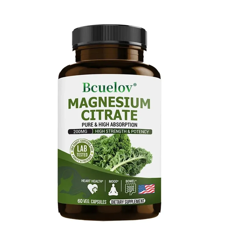Magnesium Citrate Supplement - Highly Absorbed Relieves Constipation Relaxes Nerves Supports Heart Health Muscles and Bones — image 8