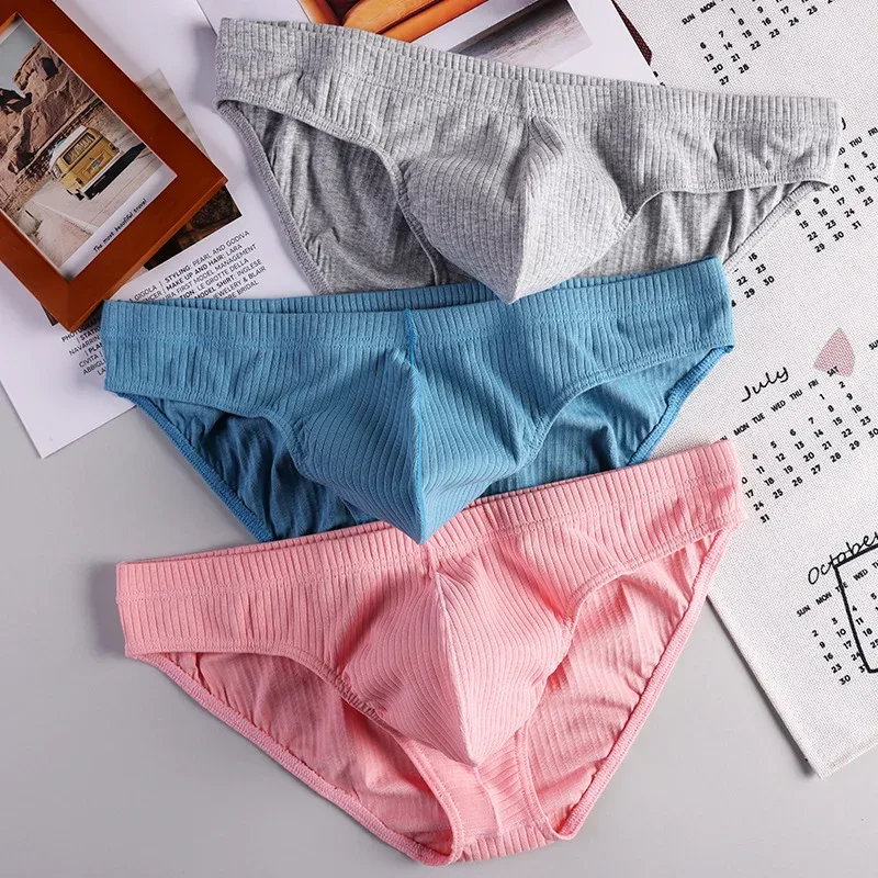 Nuovo Solido 1 pz/3 pz Biancheria Intima di Cotone Uomo Breve Hot Shorts Mens Slip Ropa Interior Hombre Traspirante Taglia M2XL ST-MK56 — image 2