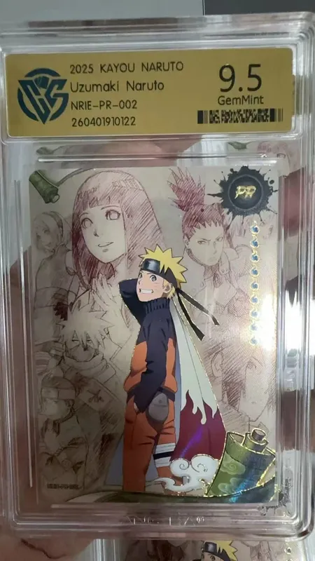 Karta Naruto wersja angielska PR-001PR-002 PRISTINE-10.0 Autentyczna karta oceny KAYOU — image 7