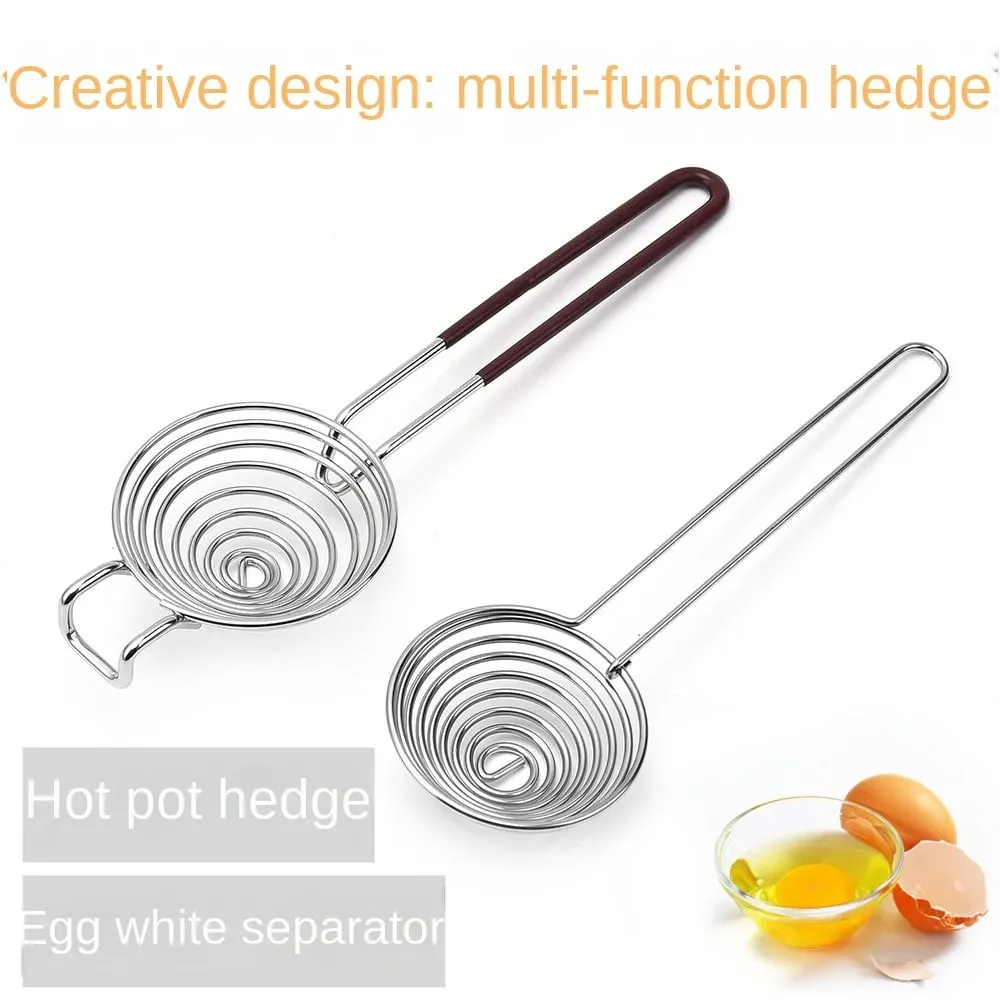 1 Stück Edelstahl-Eiweiß-Separator, kreativer erweiterter Griff, Protein-Eiweiß-Eigelb-Separator, Hot-Pot-Angeln — image 1