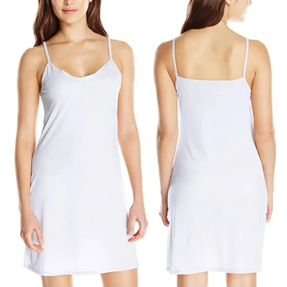 Womens Sling Solid Short Dress Sleeveless Casual Slip Under Dress Holiday Summer — image 1