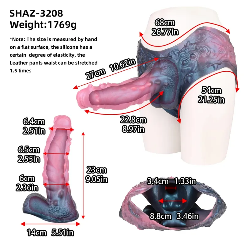 Strap On Cavallo lungo Guaina per dildo Imbracatura in silicone Mutandine per dildo Manicotto per pene indossabile Giocattolo adulto del sesso per uomini Preservativo riutilizzabile — image 19
