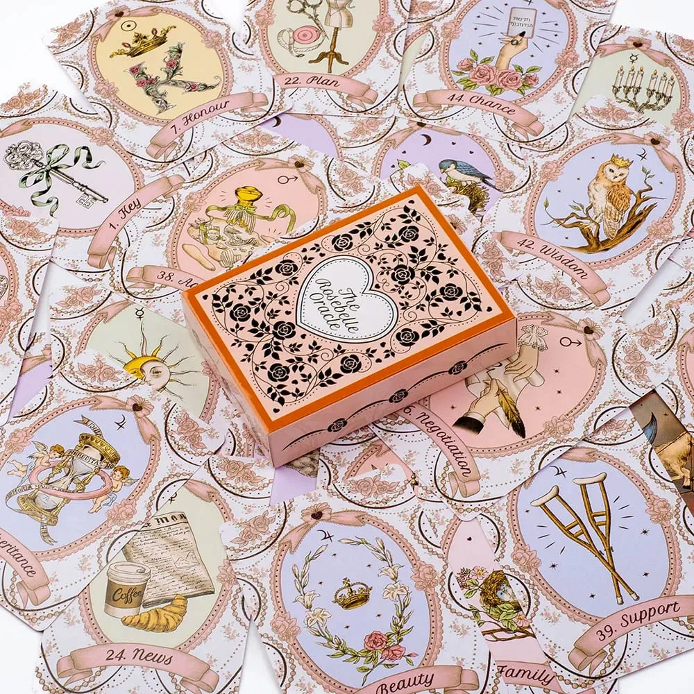 De Rosebelle Oracle-kaarten A 65 kaarten Engelse versie Tarot Deck Waarzeggerij Party Waarzeggerij Edition Deck Board Playing Games — image 6