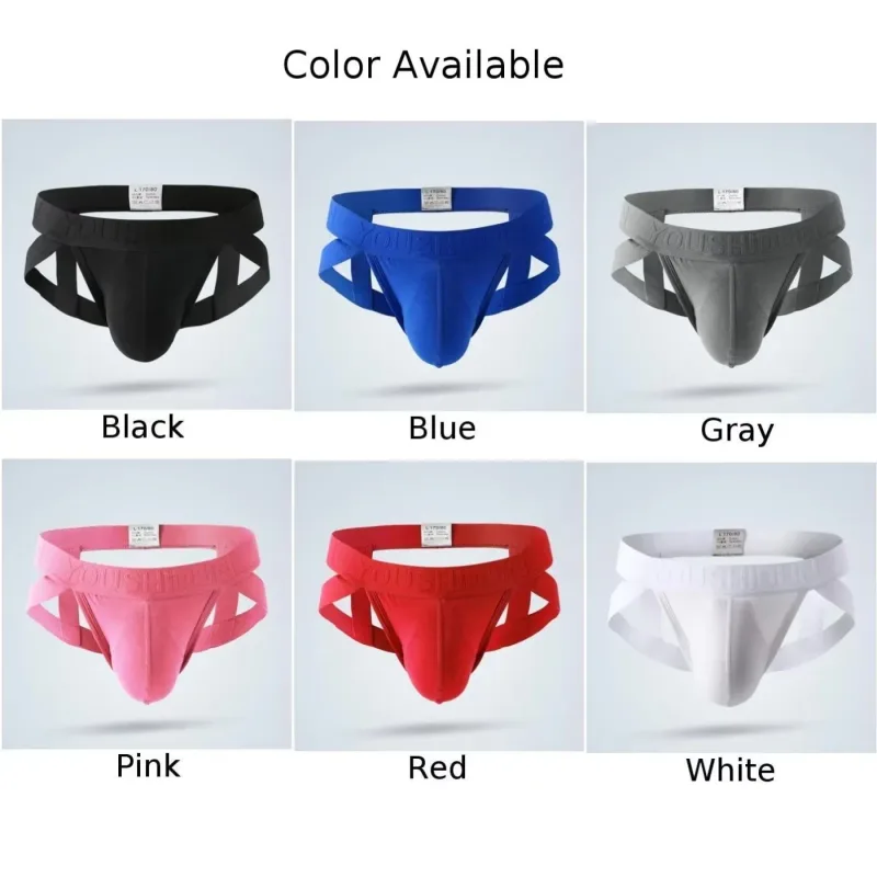 1 PCS New Men Sexy Low Rise Panties G-strings Thong Jock Strap Underwear Briefs Convex Pouch Underpants Gays Clothes Lingerie — image 6