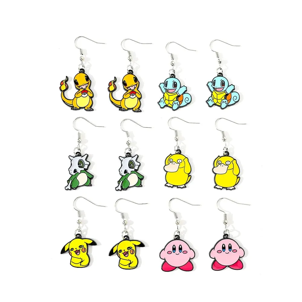 Anime Pokemon metalowa zabawka śliczna figura Pikachu Squirtle Psyduck Charmander strona dekoracji prezent Cosplay — image 3