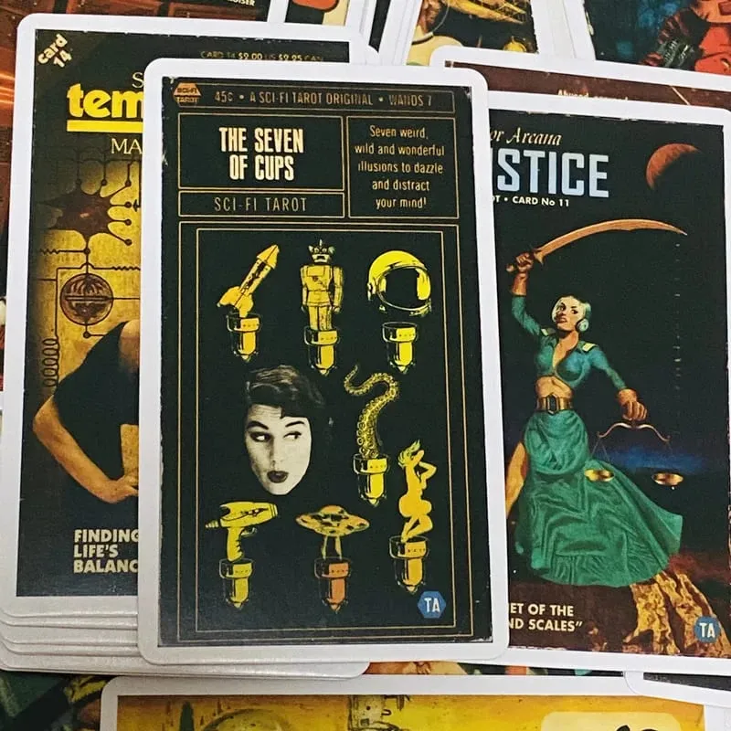 Todd Alcott's Sci-Fi Tarot Cards A 78 Divination Deck English Versions Edition Oracle Board Playing Table Game For Party — image 6