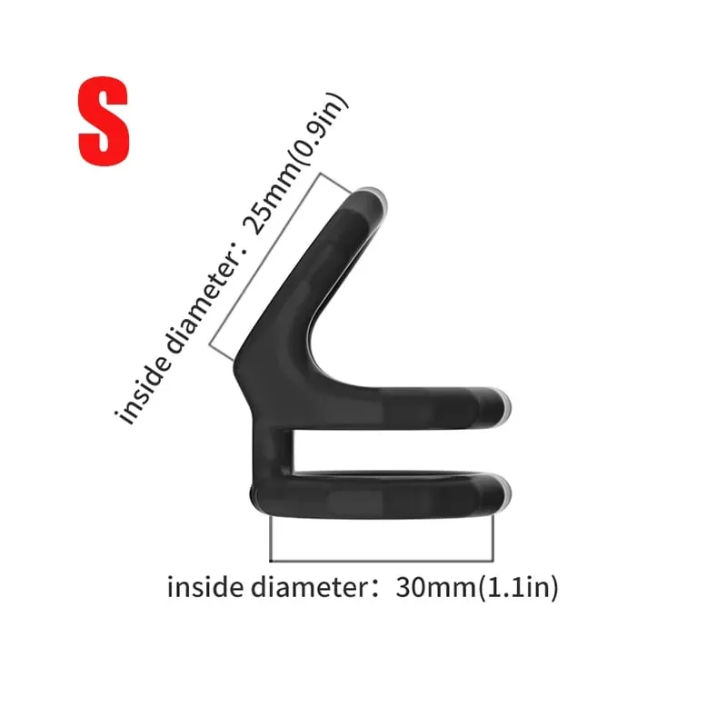 Anneau de verrouillage de sperme en Silicone, anneau de pénis masculin, retard réglable, éjaculation, anneau de verrouillage durable du Scrotum, jouets sexuels pour hommes, produits pour adultes — image 12