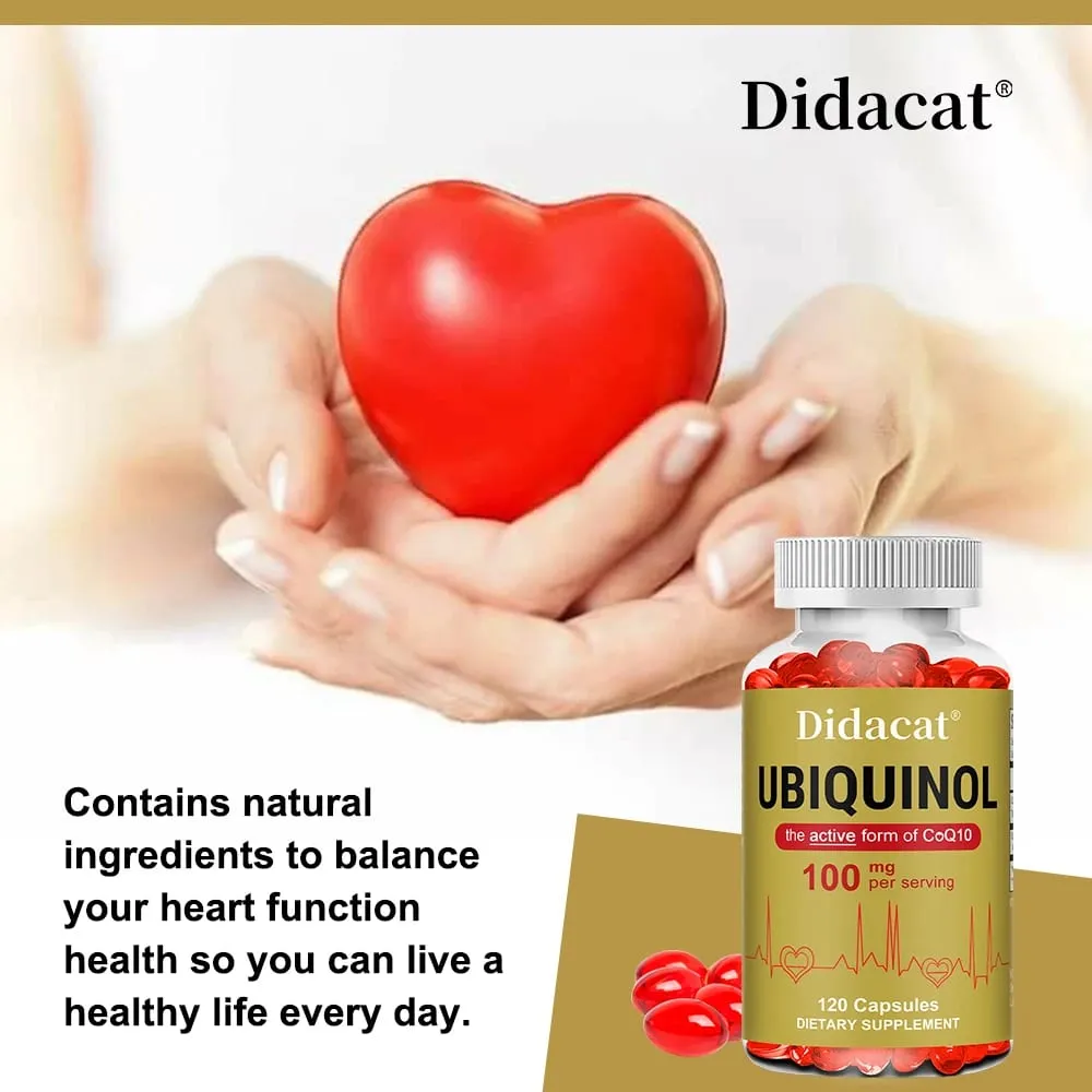 Ubiquinol CoQ10 Vegetable Capsules Antioxidant Support Joint Cellular Energy Production Heart & Cardiovascular Health — image 3