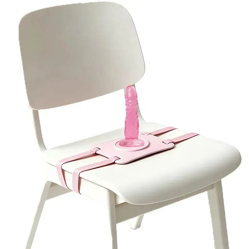Supporto per sedia con dildo a mani libere - Strap-on a ventosa in silicone con cinghie regolabili per il piacere di guida e il gioco di coppia — image 1