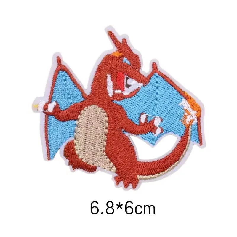 Tambalan Kain Stiker Pakaian Pikachu Jahit Tambalan Bordir Applique Besi Pada Pakaian Kartun Dekorasi Garmen DIY — image 43