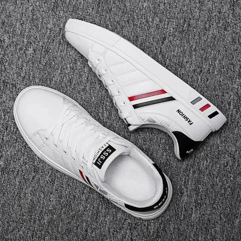 Sneakers da uomo estive Scarpe vulcanizzate casual Scarpe bianche piatte e traspiranti leggere di lusso per uomo Scarpe da tennis Tênis Masculino — image 5