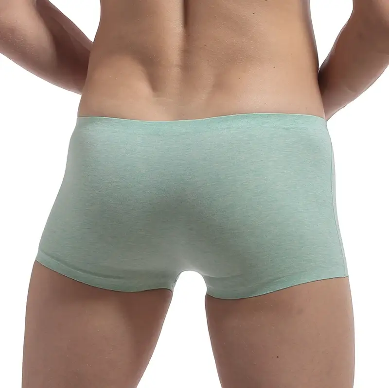 Männer Unterwäsche Boxer Männer Elastizität Atmungsaktiv Trunk Boxer Bequeme Nahtlose Mann Solide Unterhose Shorts Höschen — image 7