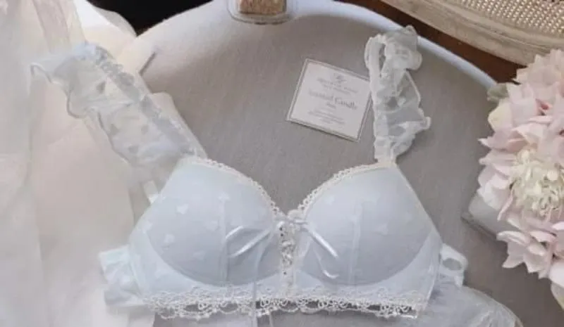 น่ารักสไตล์เยอรมันชุด Bralette ไร้สายลูกไม้การฝึกอบรม Bra สำหรับวัยรุ่น Sweet First Bra สำหรับหน้าอกขนาดเล็กสบายสาวชุดชั้นใน — image 11