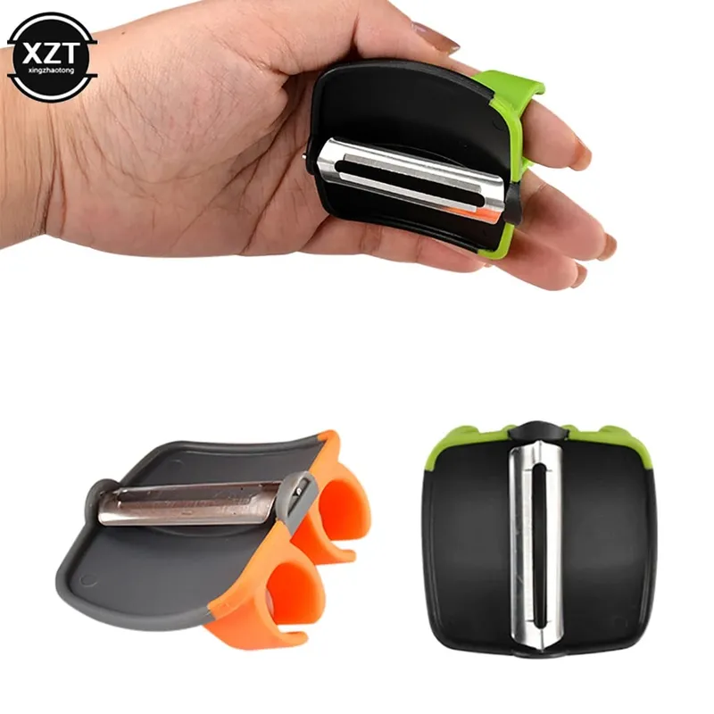 Multifunctionele Keuken Vinger Held Palm Dunschiller Gemakkelijk Vast Te Houden Gadgets Groente Fruit Slicer Dunschiller Gebruiksvoorwerp Duurzame Keuken Dunschiller — image 3