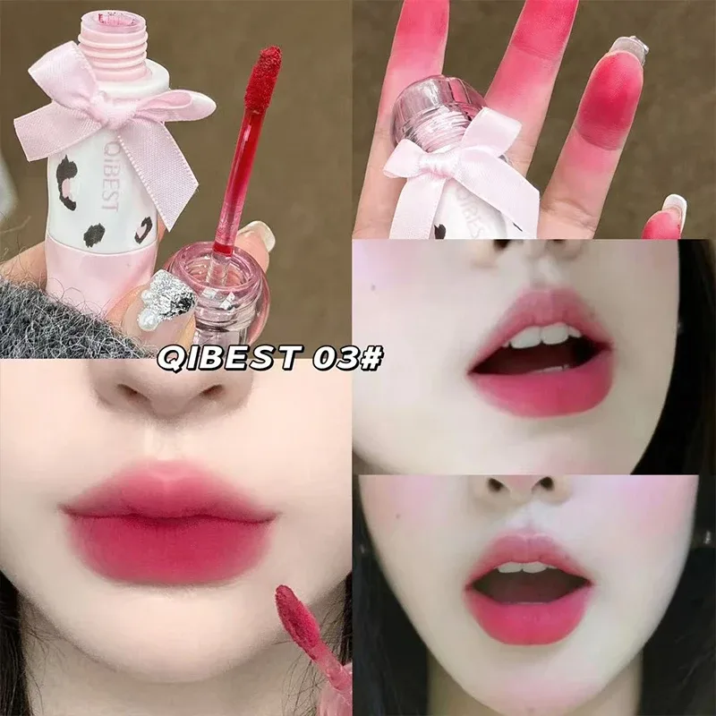 4 สี Matte Liquid ลิปสติกชุดกันน้ำ Long Lasting เซ็กซี่สีแดง Lipgloss สีน้ำตาลสีส้ม Lip Stain Tint เครื่องสำอางค์ชุด — image 5