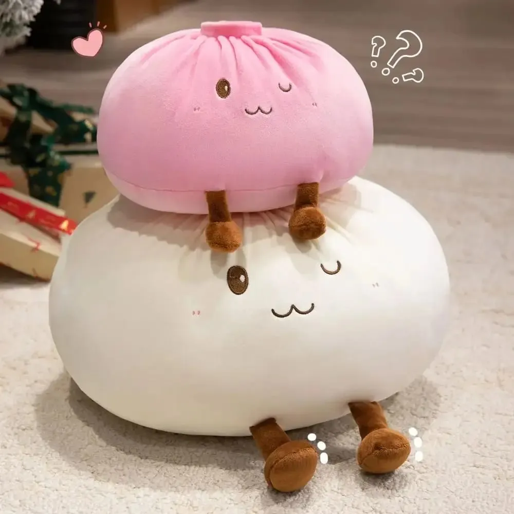 Materiale super morbido in peluche, cuscino in peluche per panino al vapore, imbottito in cotone PP, soffice e confortevole, giocattolo di peluche per alleviare lo stress — image 2