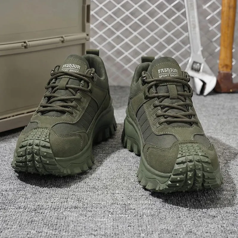 Baskets décontractées d'extérieur pour hommes, semelle épaisse, doublure confortable et Durable pour la randonnée, le Camping, les sorties quotidiennes — image 2