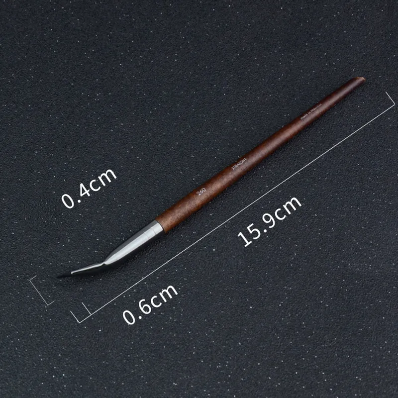 1 Buah Kuas Rias Garis Bengkok Detail Garis Mata Alat Kosmetik Presisi. — image 1