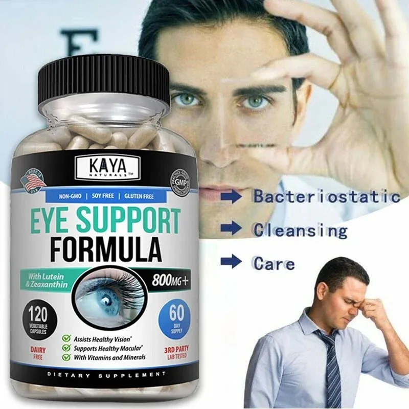 Eye Vitamins Lutein Zeaxanthin and Bilberry Extract Improve Eye Fatigue and Dryness Improve Vision Health — image 2