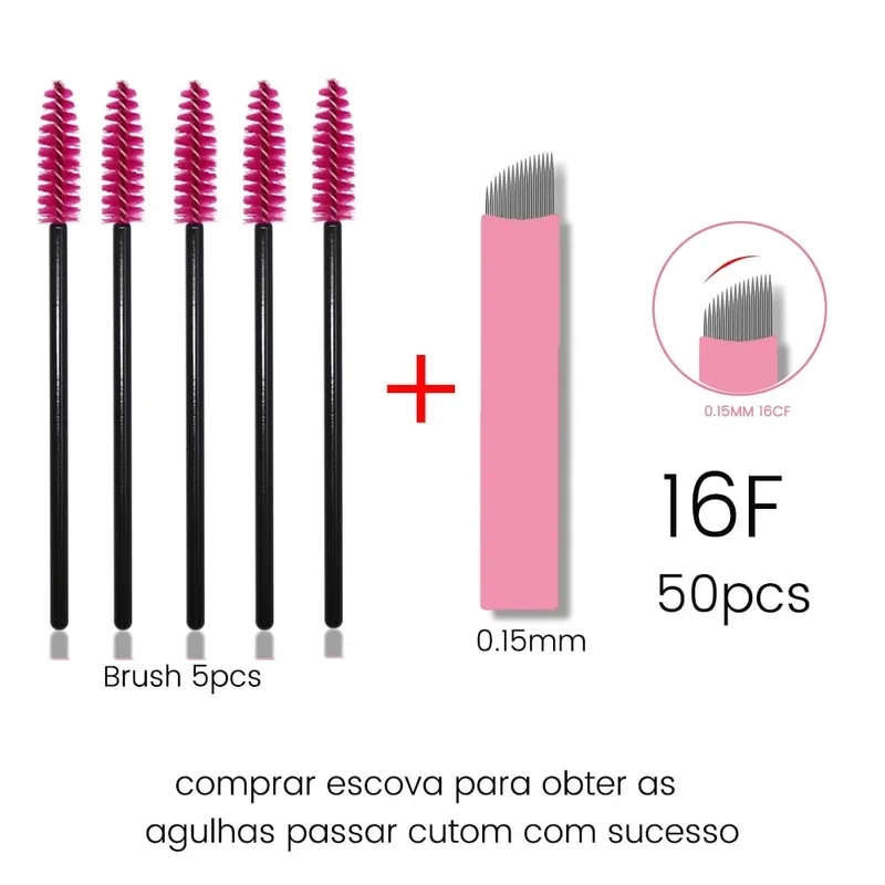 Kits de escovas de cílios descartáveis, agulhas de microblading, diâmetro 0.15mm, micro lâminas tebori, tatuagem, sobrancelha, suprimentos, aplicadores de maquiagem — image 14