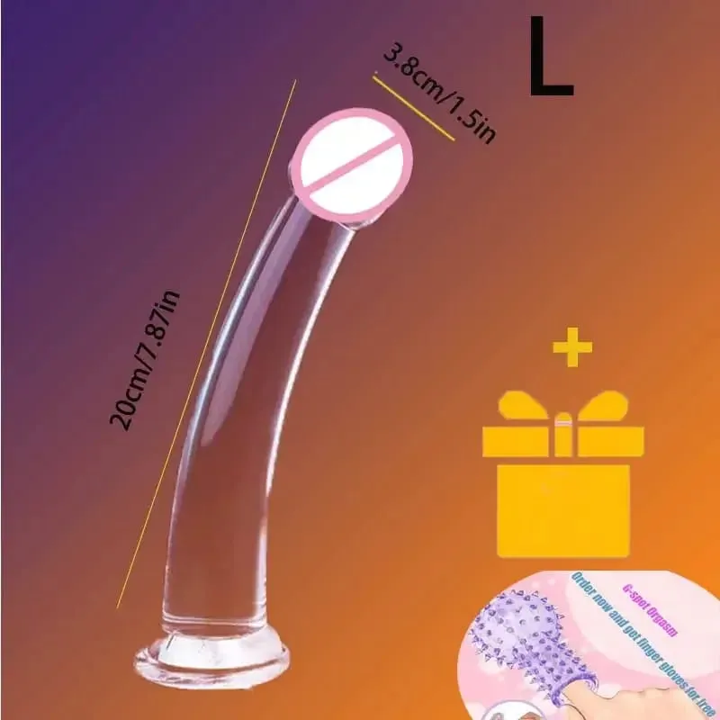 Dildo realistico trasparente Forte ventosa senza vibratore Masturbatore per donne Pene realistico anale Giocattoli del sesso per le donne Sex Shop 18 — image 13