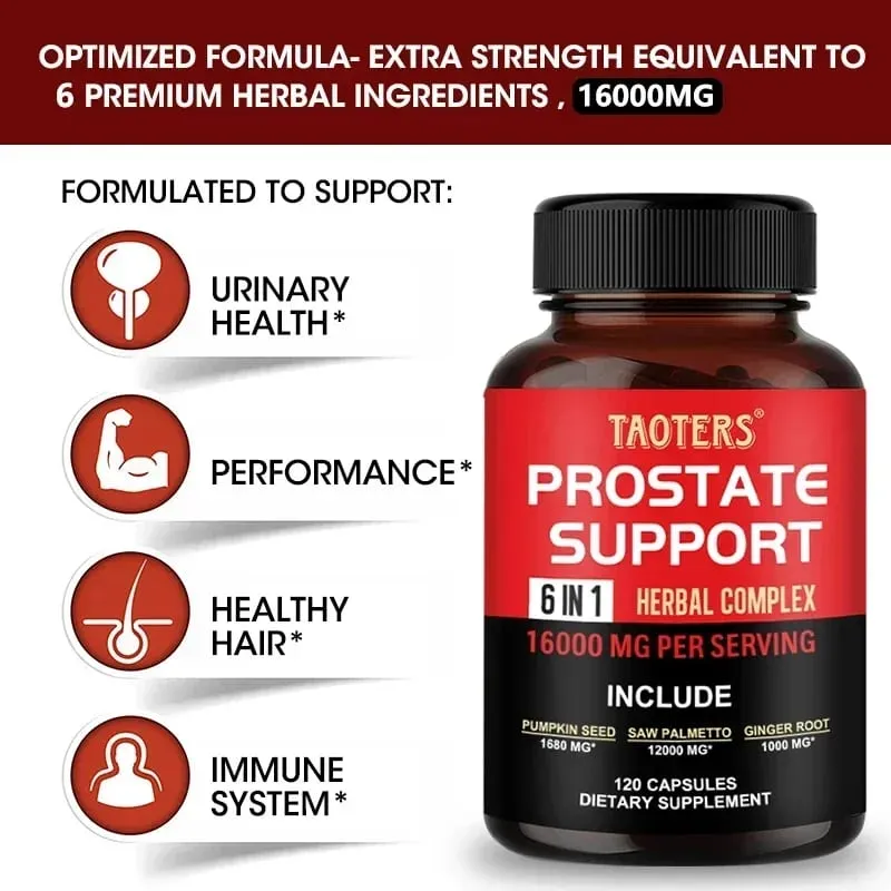 Palmier nain naturel – Le supplément de soutien à la santé de la prostate améliore la fréquence et l'urgence des toilettes, favorise une croissance saine des cheveux. — image 2