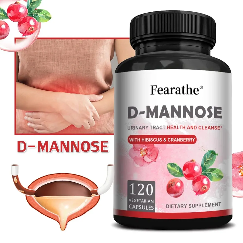 D-Mannose, rein natürliches Nahrungsergänzungsmittel zur Unterstützung der Harnwegsgesundheit, hilft bei der Blasengesundheit. Nahrungsergänzungsmittel, 120 Kapseln — image 4