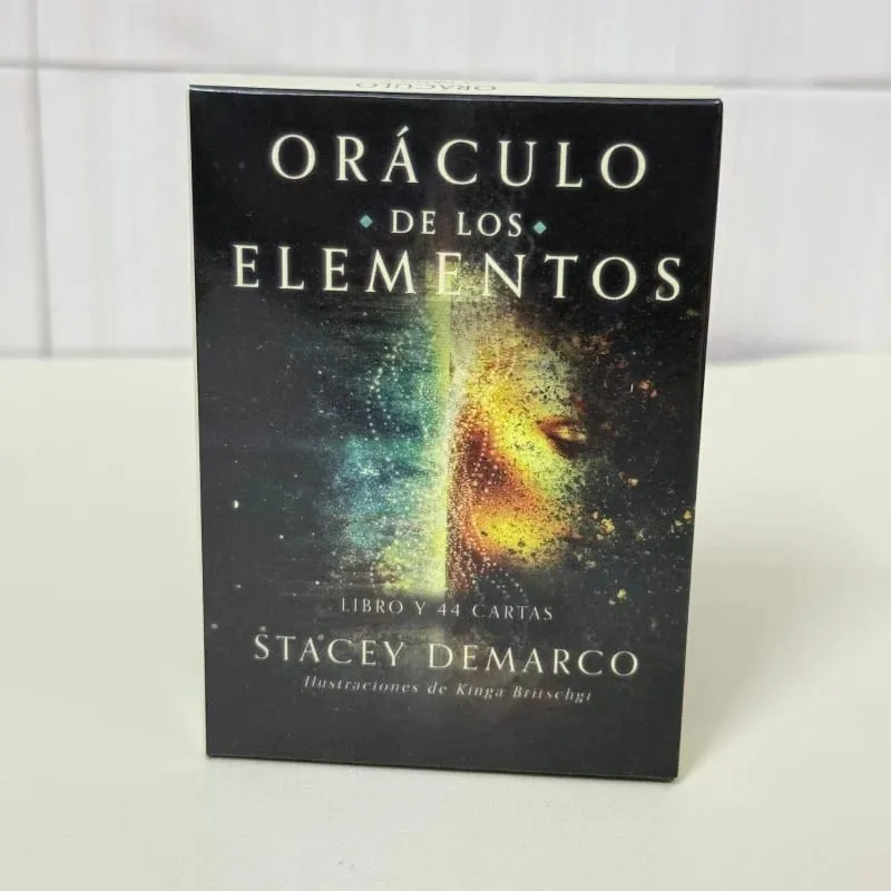 ORÁCULO DE LOS ELEMENTOS Kad Oracle 44PC Versi Sepanyol Permainan Papan Ramalan Nasib Permainan Kad