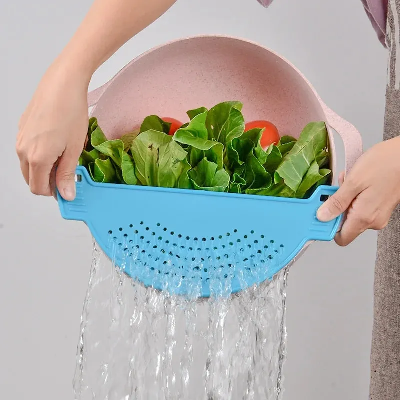 Pan Gryde Si Plast Pasta Spaghetti Praktisk Dræning Værktøj Gryde Si Pande Dræner til hjemmekøkken Nem dræning — image 6