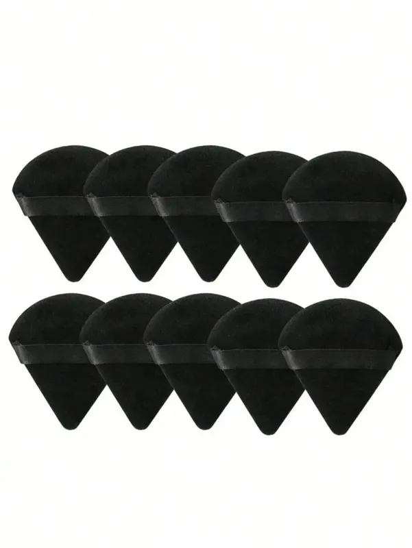 20/10/3/1pc Triangular Velvet Makeup Powder Puff Facial Powder Puff Reusable Makeup Powder Puff And Eye Makeup Powder Puff — image 12