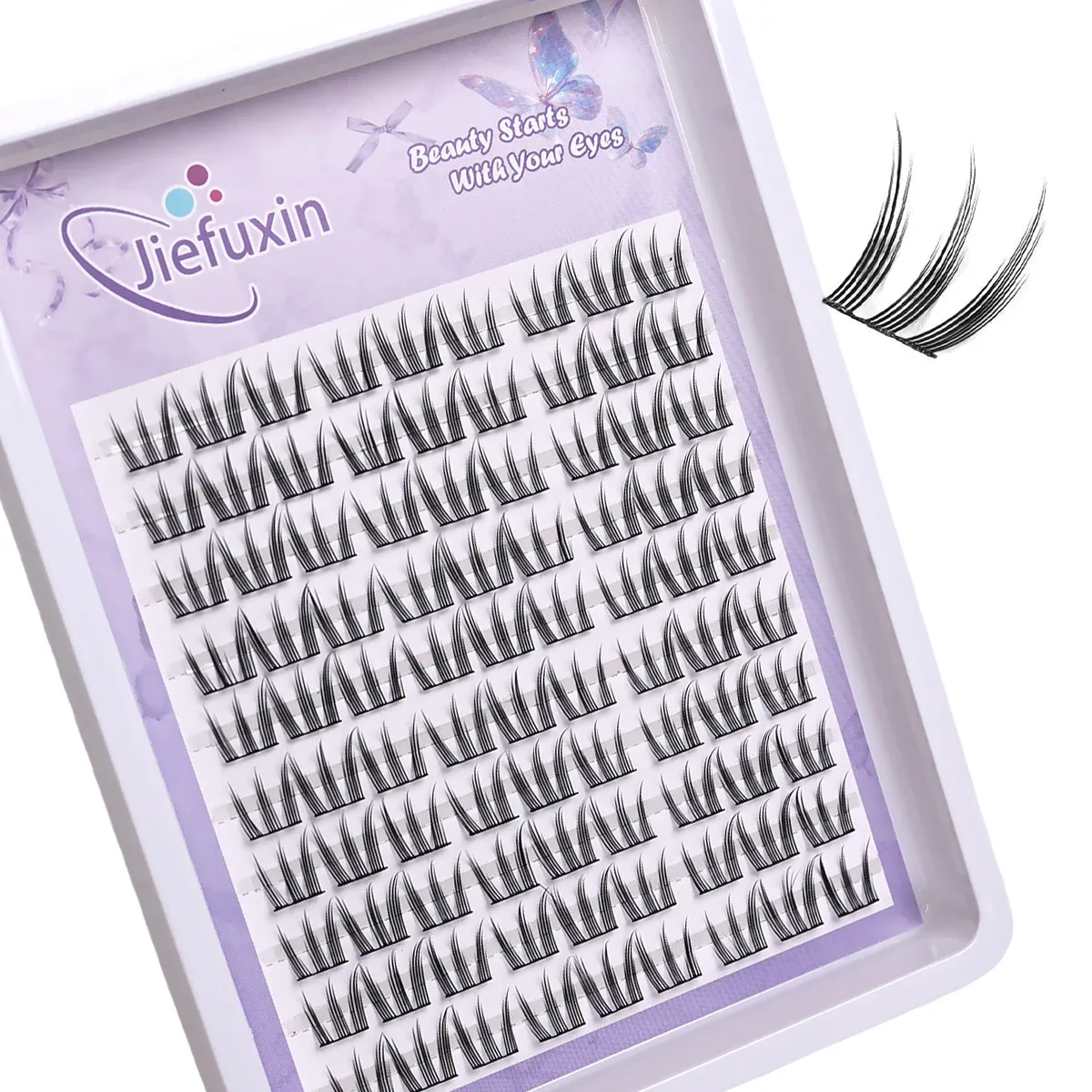 DIY Lash Extension Kit Cute Cat Paw Falske øjenvipper Øjenforstørrelse daglig Kawaii øjenmakeup — image 2