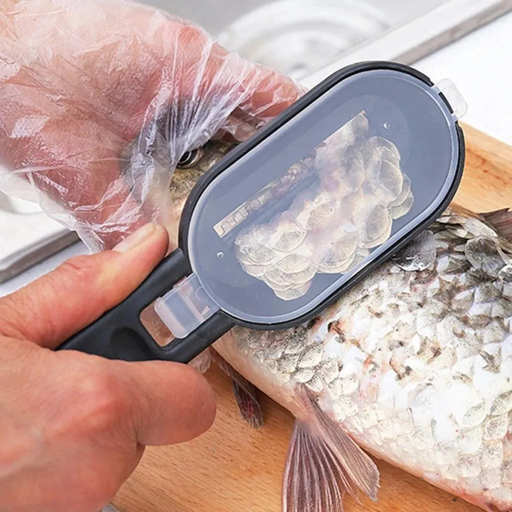 Cepillo multifunción para raspar escamas de pescado, desmontaje de cuchillo de pescado, limpieza rápida de escamas de pescado, herramienta de cocina para el hogar — image 2