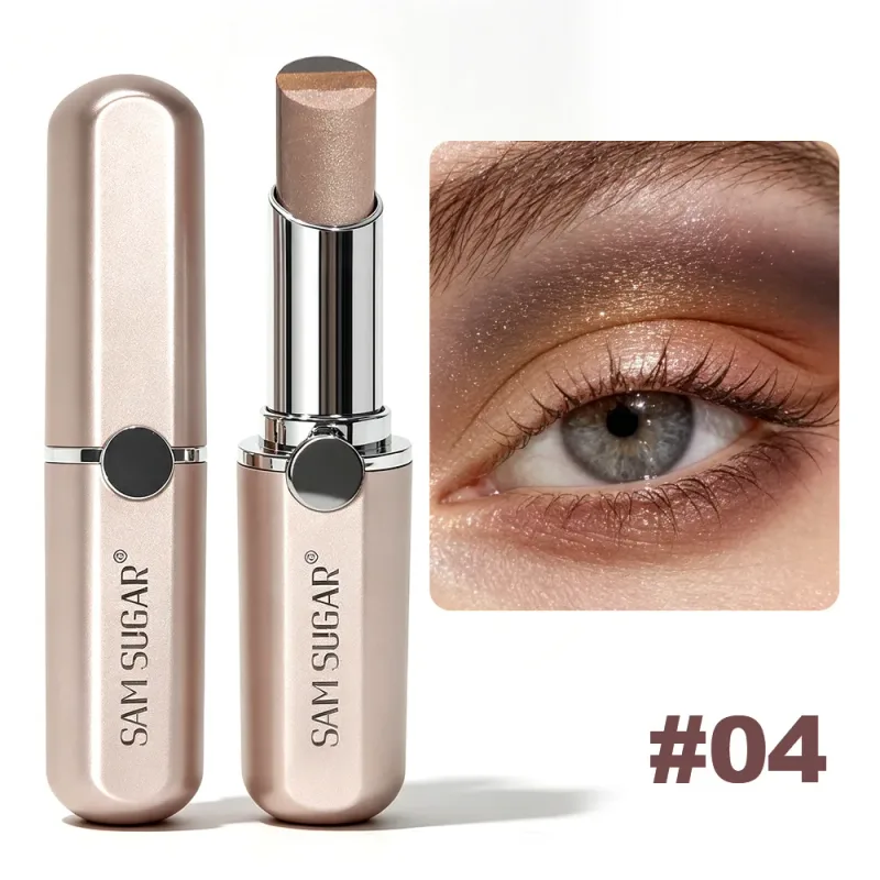 Aegyo Sal Aufhellender Highlighter-Lidschatten-Make-up, 3-Farben-Farbverlauf-Perlglanz-Lidschattenstift, wasserfest, weicher Glanz, Schimmer — image 8