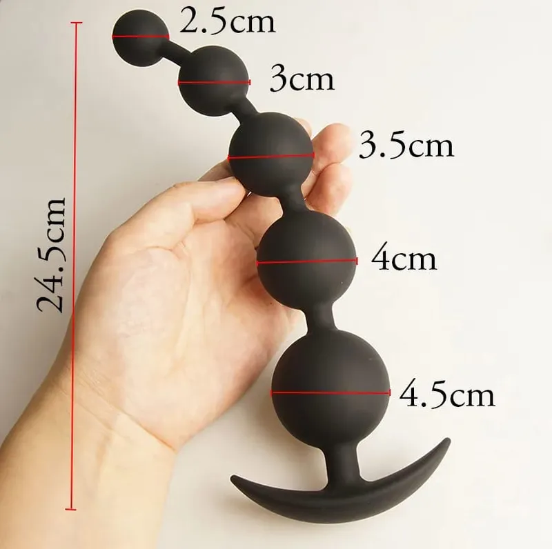 Anal Beads Balls Long Dildo Training Silicone Anus Ass But Butt Plug Analplug Buttplug Butplug Sex Toys Analsex Prostate — image 8