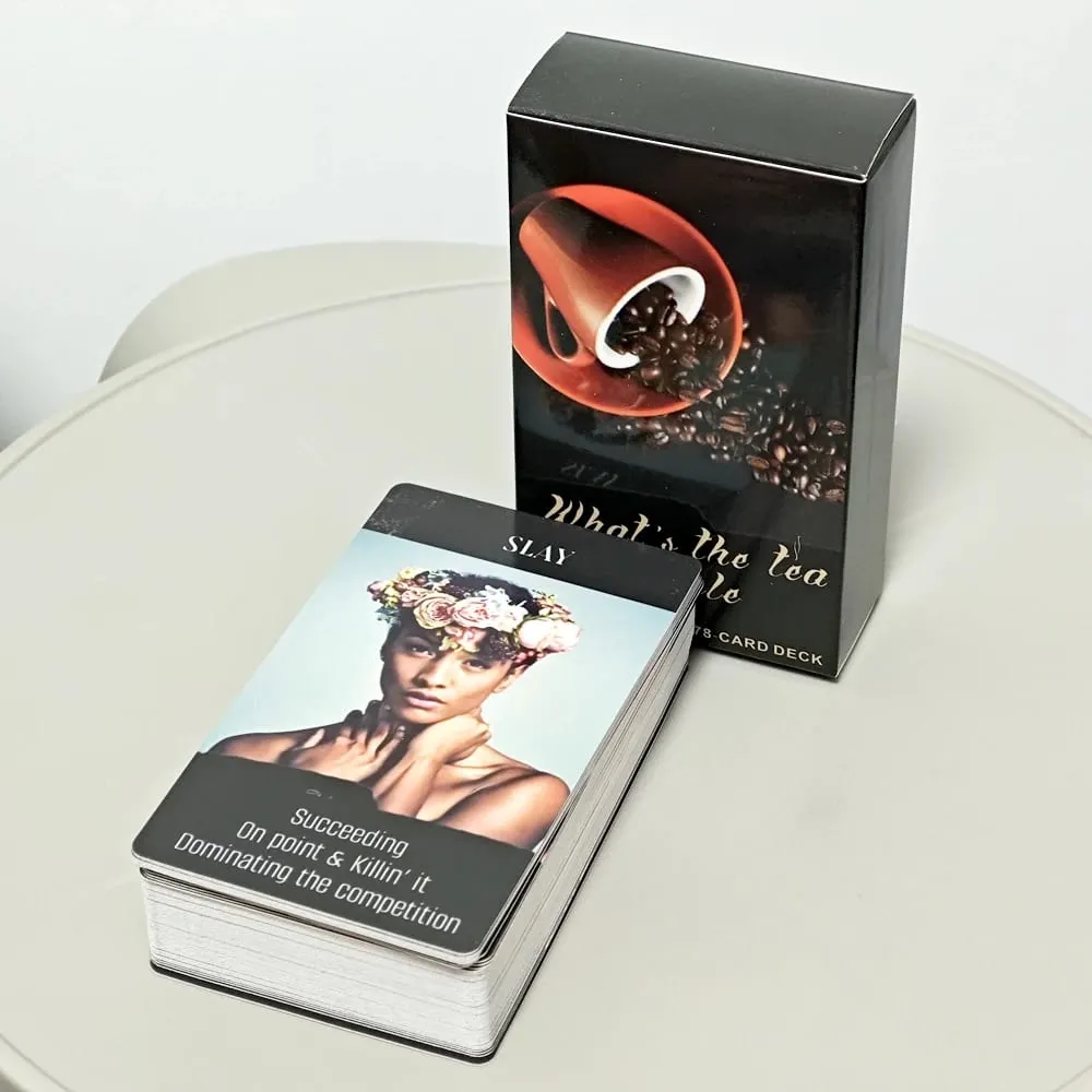 10.3*6cm What's The Tea Situations Oracle Deck 78 Pcs Cards Tarot