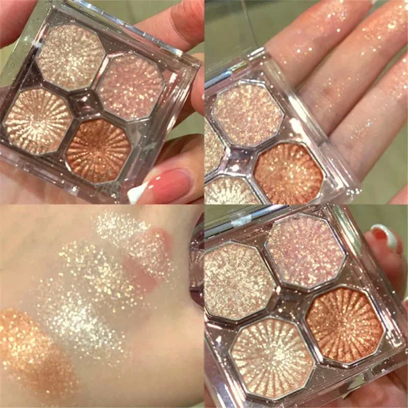 3/4 Colors Milk-Tea Eyeshadow Palette Professional Highlight Shimmer Brightening Long Lasting Eye Shadow Eye Makeup Eye Cosmetic — image 13