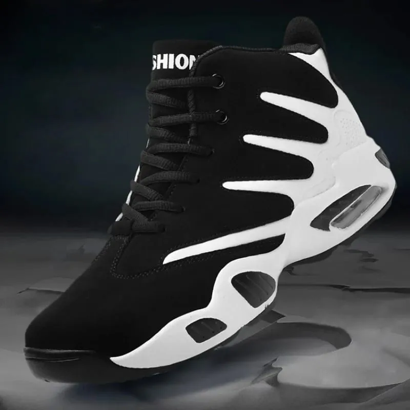 Sepatu Kets High Top untuk Pria Sepatu Basket Multifungsi Desainer Sepatu Lari Pria Bersirkulasi Sepatu Pria Fashion Kualitas Tinggi — image 2